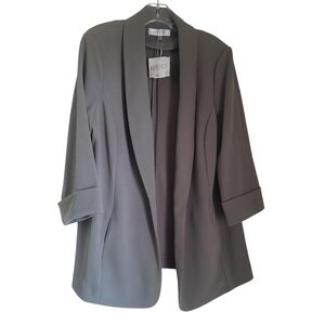 Kasper PLUS SIZE Women's Dark Sea Stone Blazer